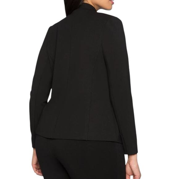 ELOQUII Black Dark Academia Minimalist Neutral Office Jacket Blazer NWOT Size 14 - Picture 2 of 12